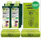 The Original Poop Bags- 1200 Bulk Roll Poop Bags 38% Biobased Pet Poop Bags