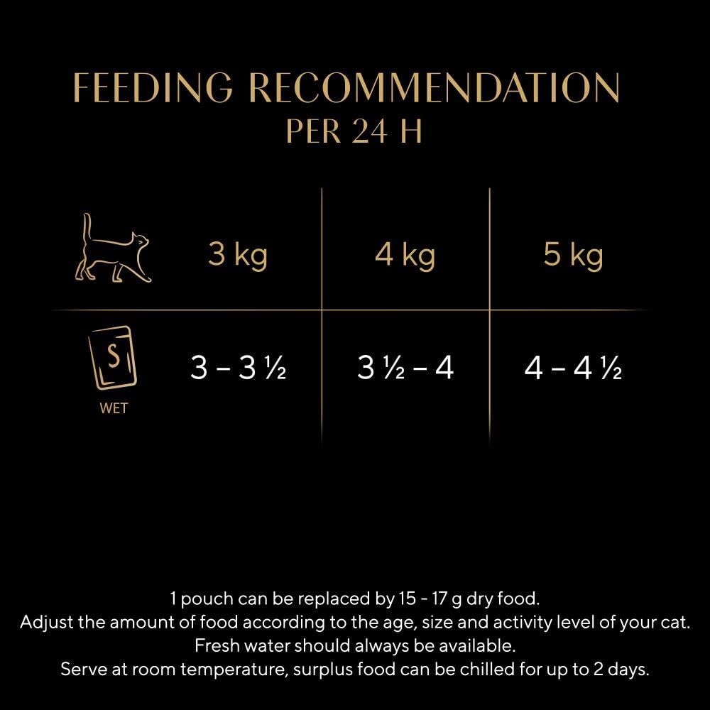 Fine Flakes in Jelly – Fish Collection – Wet Cat Food Pouches for Adult Cats – 40X85G Pack