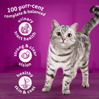 - 1+ Adult Dry Cat Food - 7Kg - Biscuits Made with Chicken - Bulk Cat Food Bag