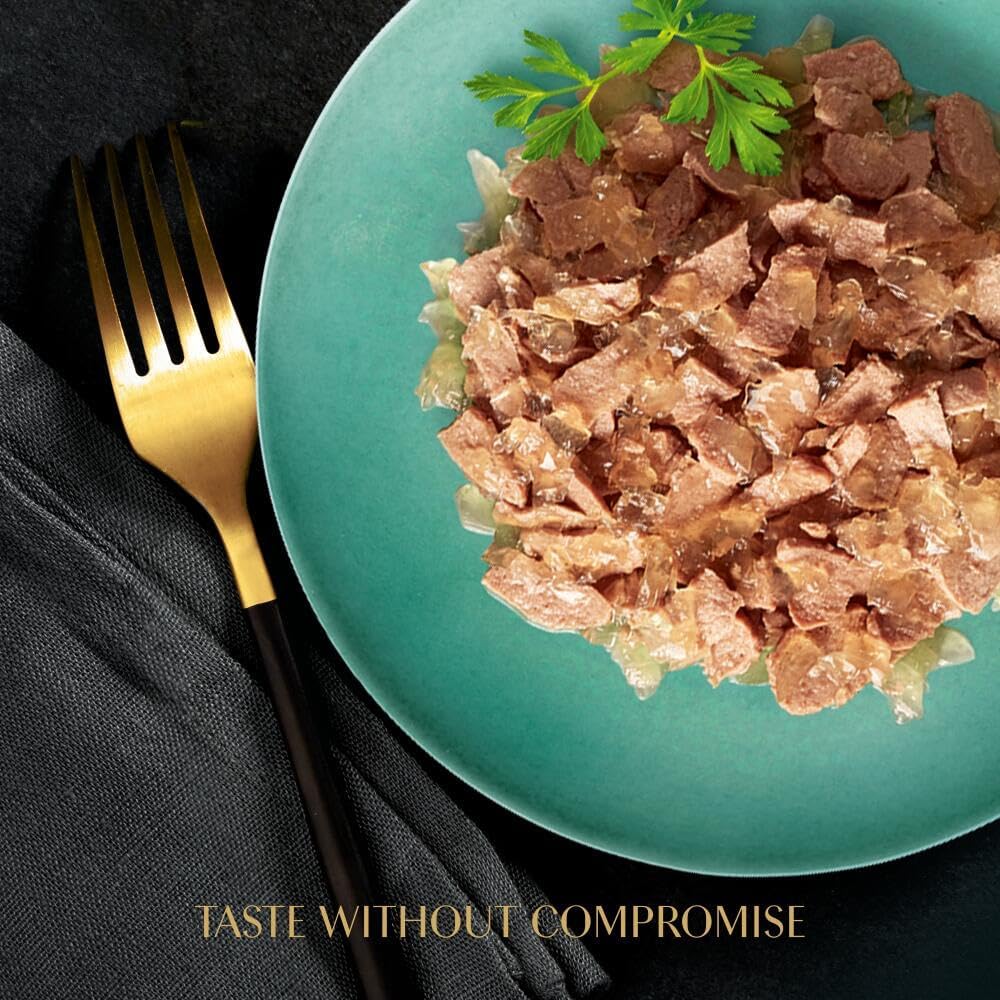 Fine Flakes in Jelly – Fish Collection – Wet Cat Food Pouches for Adult Cats – 40X85G Pack