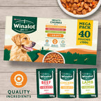 Meaty Chunks Mixed in Gravy Wet Dog Food Pouches 40X100G