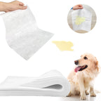 100Pcs/Bag Dog Urine Absorbing Paper Pet Absorbent Paper Pet Diaper Urine Pad Quick Dry Wipe Urine Absorbent Paper Pet Supplies