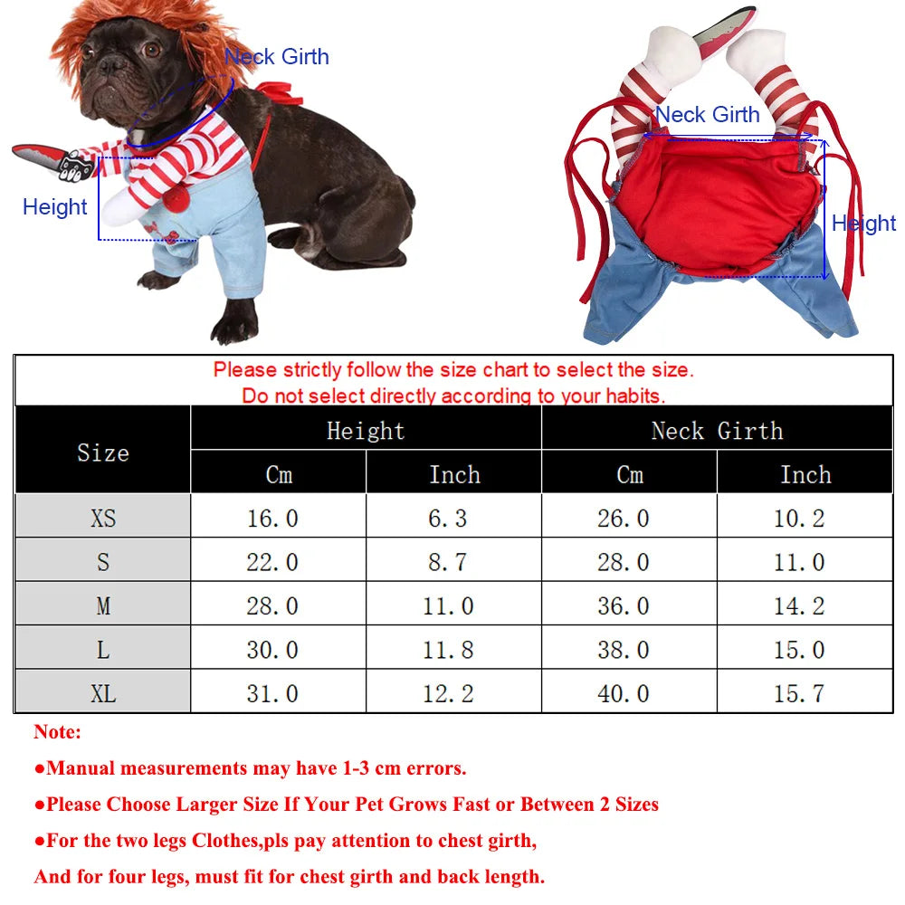 Funny Cat Clothes Halloween Cosplay Costumes for Small Medium Dog Cats Creative Pet Party Kitten Jumpsuits Soft Warm Cat Coat
