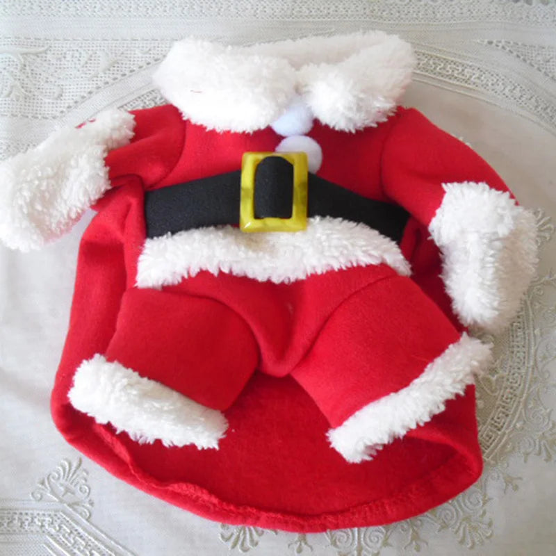 Santa Pet Costume – Cute Holiday Outfit for Cats & Dogs