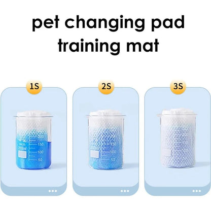 100Pcs/Bag Dog Urine Absorbing Paper Pet Absorbent Paper Pet Diaper Urine Pad Quick Dry Wipe Urine Absorbent Paper Pet Supplies