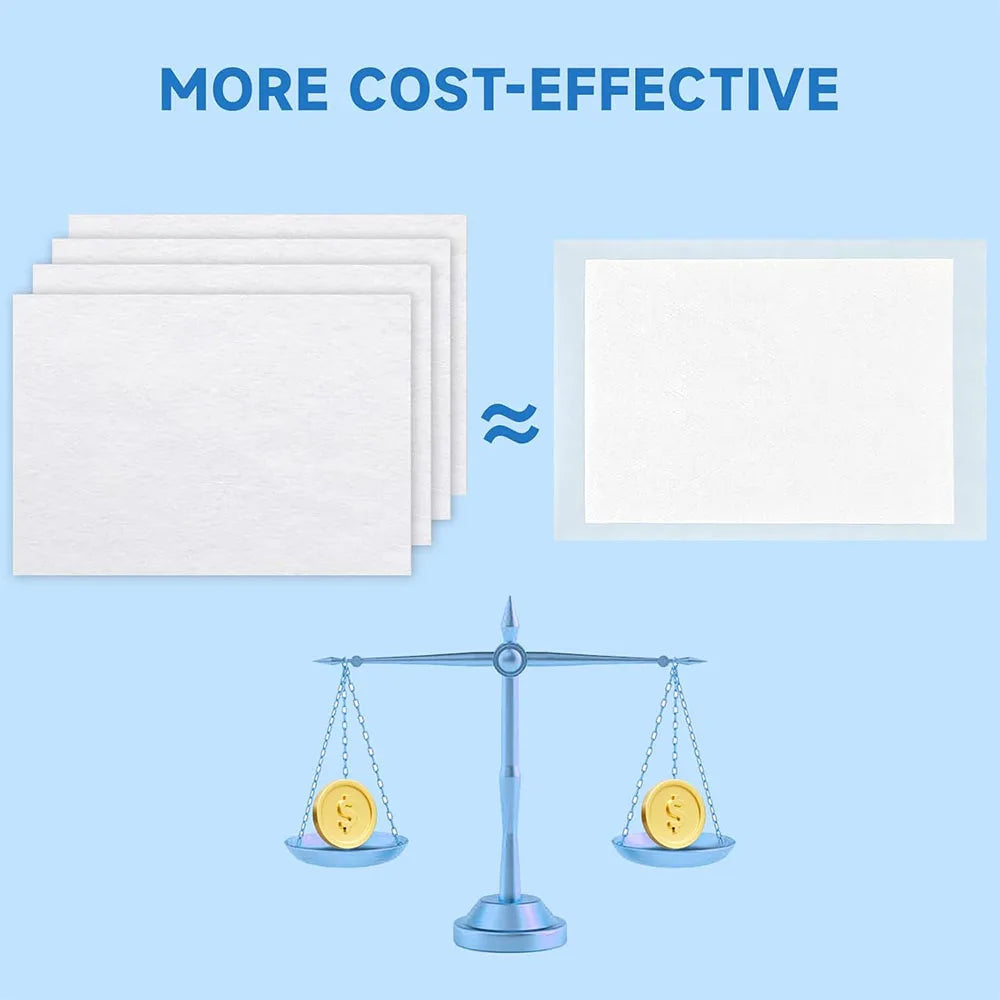 100Pcs/Bag Dog Urine Absorbing Paper Pet Absorbent Paper Pet Diaper Urine Pad Quick Dry Wipe Urine Absorbent Paper Pet Supplies