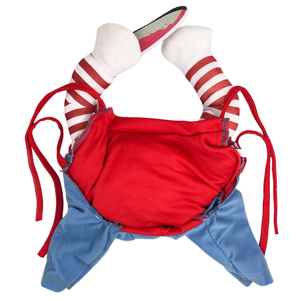 Funny Cat Clothes Halloween Cosplay Costumes for Small Medium Dog Cats Creative Pet Party Kitten Jumpsuits Soft Warm Cat Coat