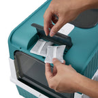 Fully Enclosed UV Sterilizing Cat Litter Box Top Entry Splash-Proof Cat Toilet Large Capacity