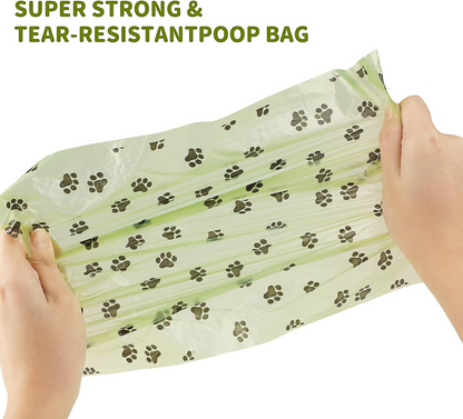540 Dog Puppy Pets Poo Bags Degradable and Leak Proof with 1 Free Dispensers UK