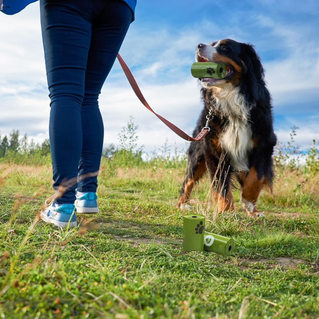 540 Dog Puppy Pets Poo Bags Degradable and Leak Proof with 1 Free Dispensers UK